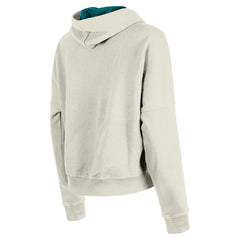 Miami Dolphins New Era Women's 3rd Down Historic Pullover Hoodie Cream - NFL