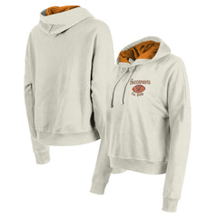 Tampa Bay Buccaneers New Era Women's 3rd Down Historic Pullover Hoodie Cream - NFL