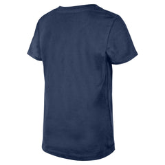Tennessee Titans New Era Girls Youth Flip Sequin V-Neck T-Shirt Navy - NFL