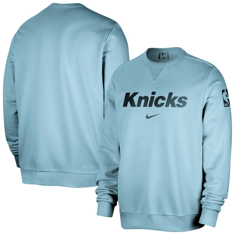 Nike - New York Knicks Courtside Standard Issue Performance Pullover Sweatshirt - Light Blue