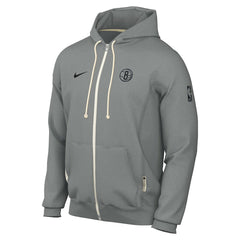 Nike - Brooklyn Nets Authentic Standard Issue Full-Zip Hoodie Jacket - Gray