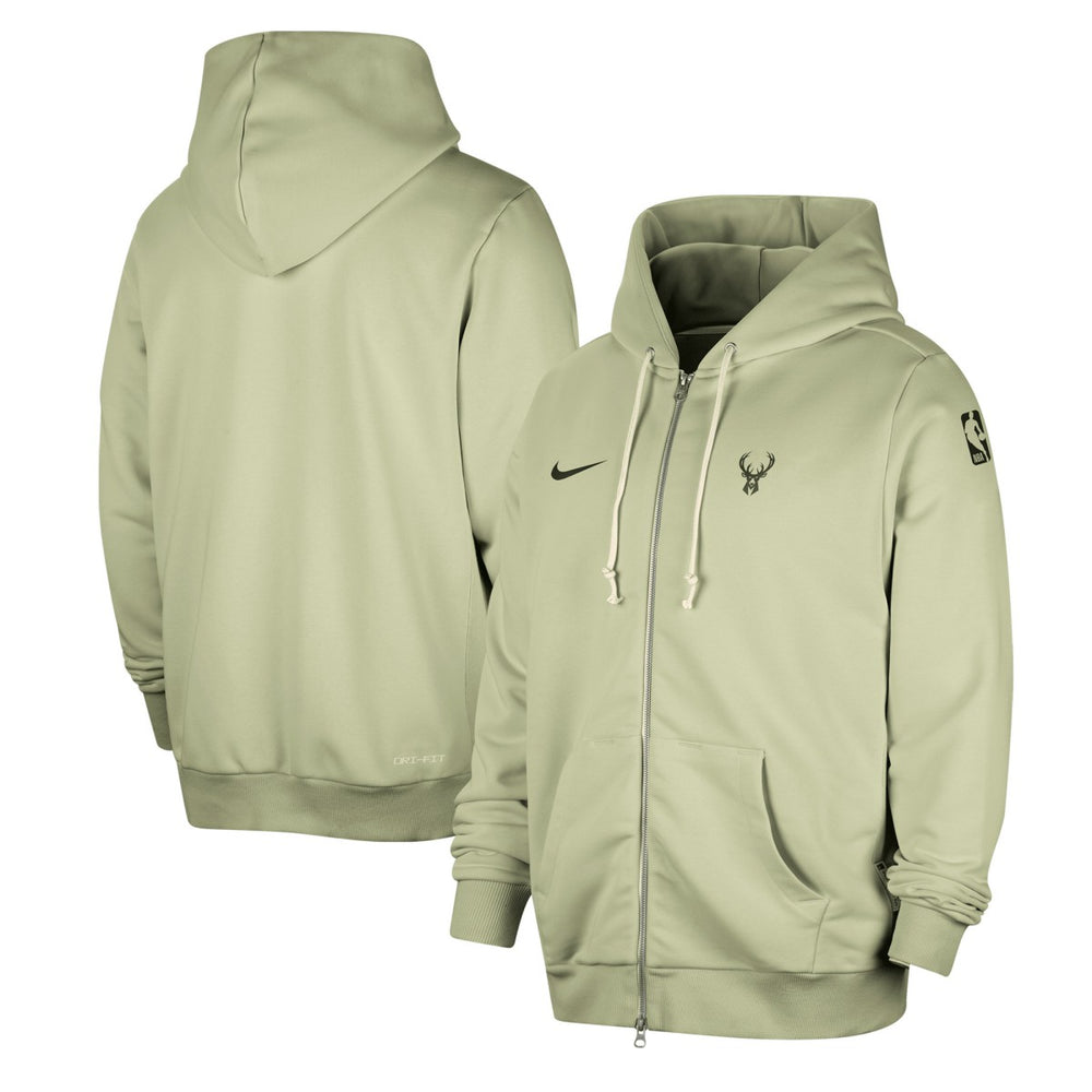 Nike - Milwaukee Bucks Authentic Standard Issue Full-Zip Hoodie Jacket - Green