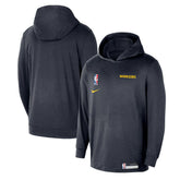 Nike - Golden State Warriors 2024/25 On-Court Authentic Practice Yoga Restore Lightweight Pullover Hoodie - Navy