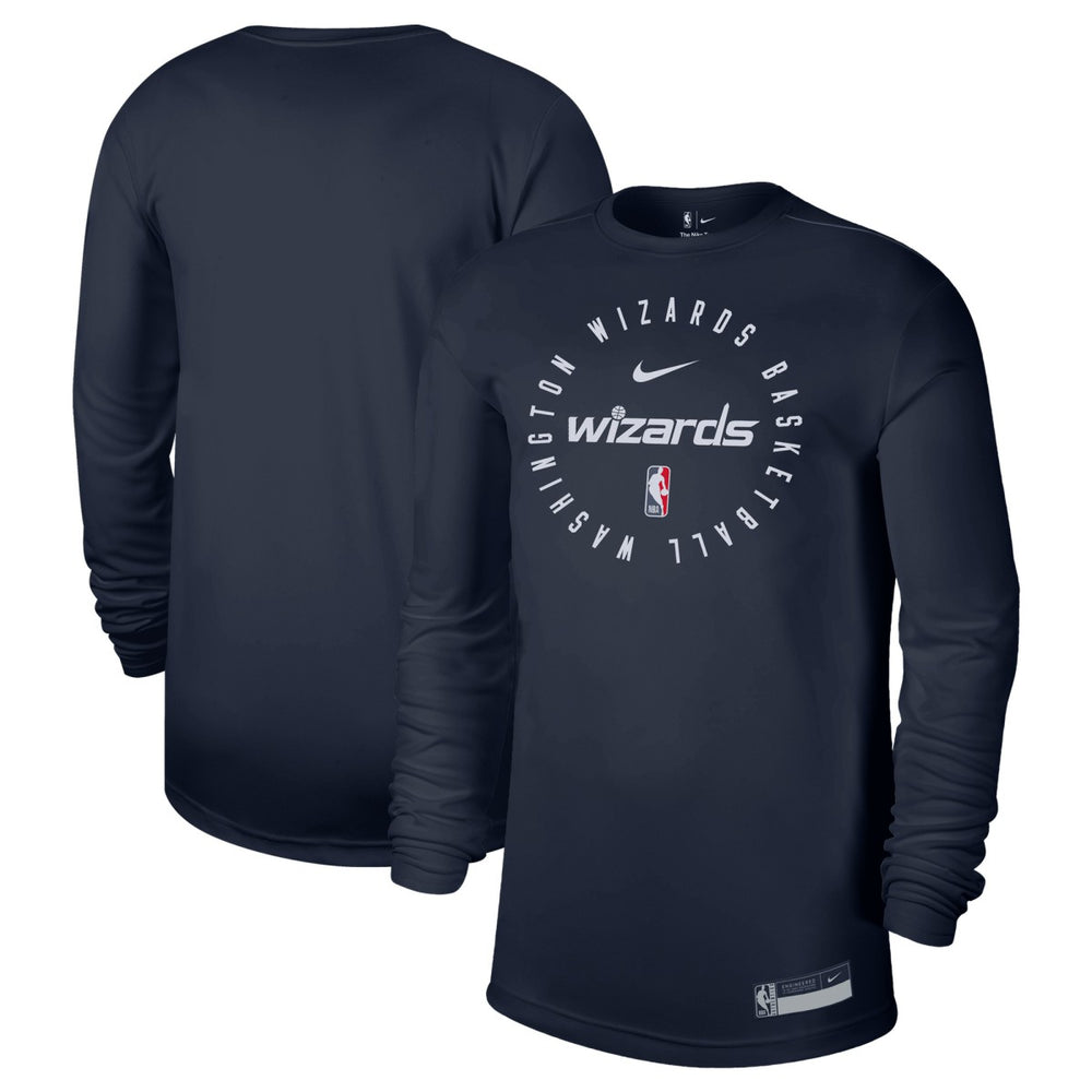 Nike - Washington Wizards 2024/25 Legend On-Court Practice Long Sleeve T-Shirt - Navy