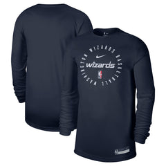 Nike - Washington Wizards 2024/25 Legend On-Court Practice Long Sleeve T-Shirt - Navy