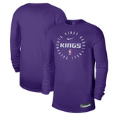Nike - Sacramento Kings 2024/25 Legend On-Court Practice Long Sleeve T-Shirt - Purple