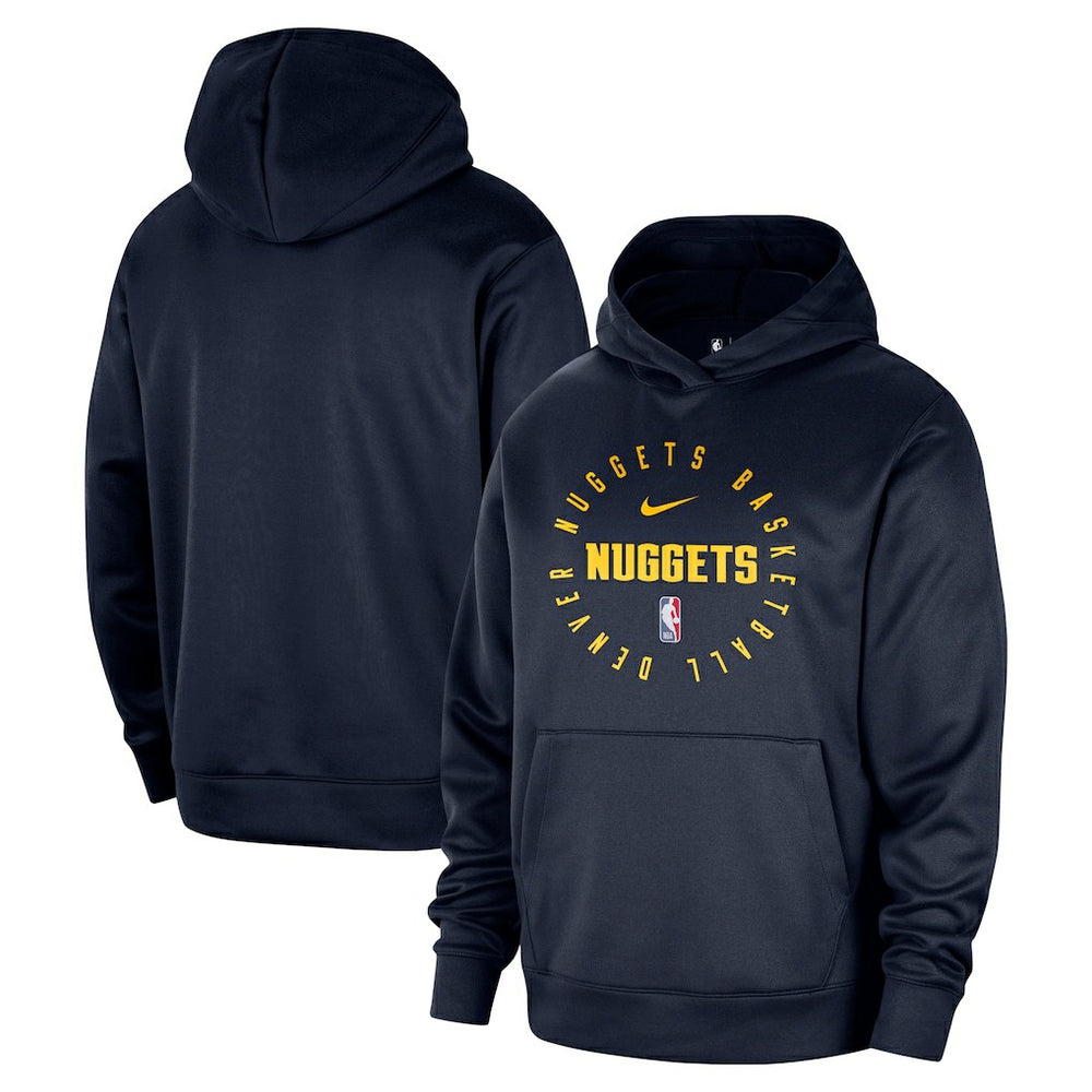 Nike - Denver Nuggets 2024/25 Spotlight On-Court Practice Performance Pullover Hoodie - Navy