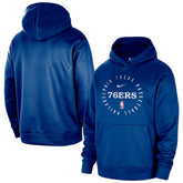 Nike - Philadelphia 76ers 2024/25 Spotlight On-Court Practice Performance Pullover Hoodie - Royal