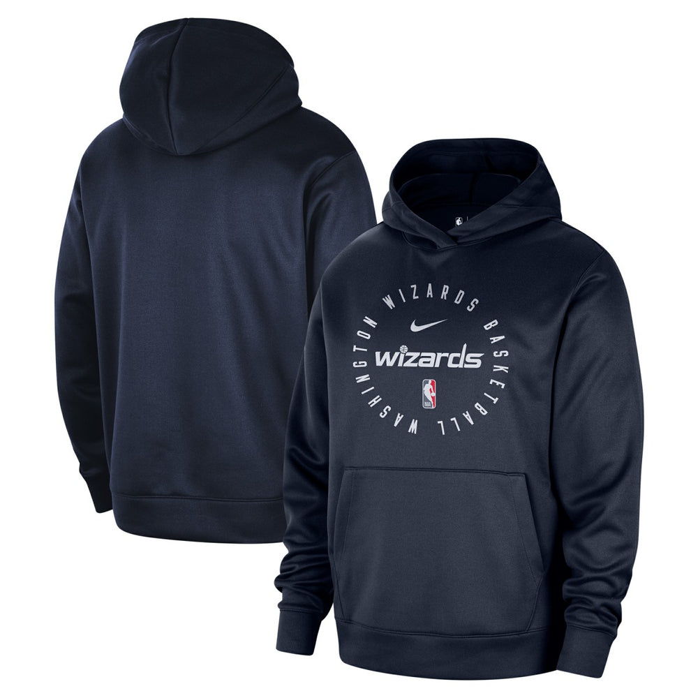 Nike - Washington Wizards 2024/25 Spotlight On-Court Practice Performance Pullover Hoodie - Navy