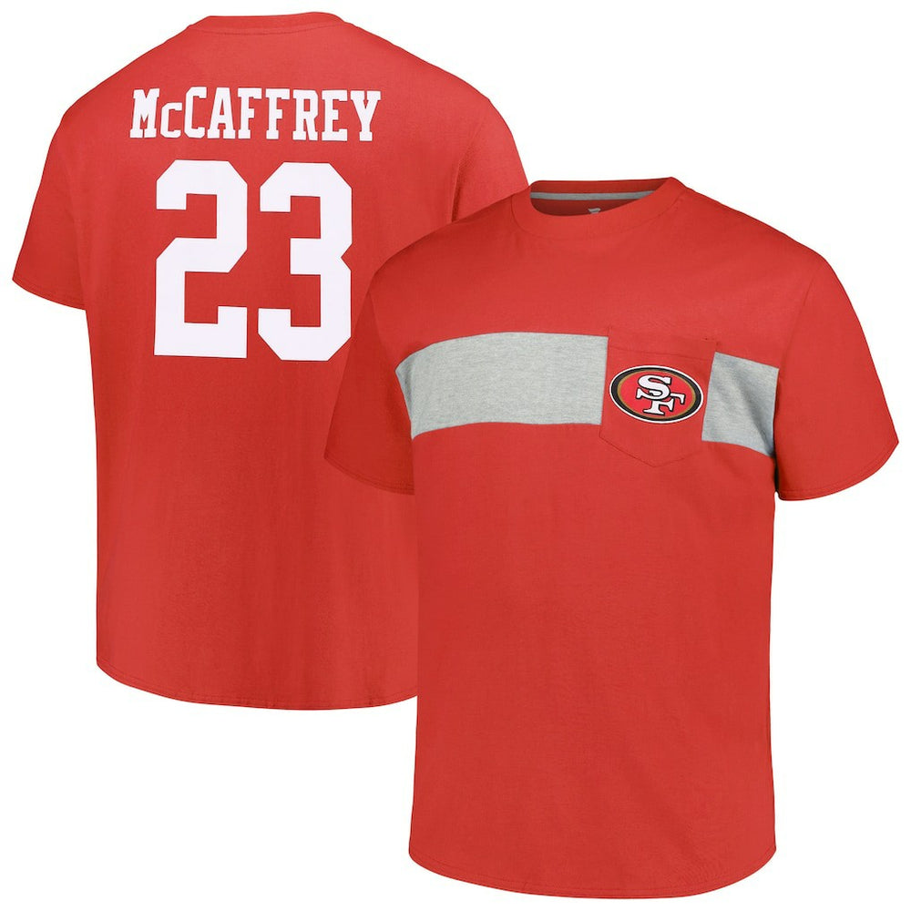 Christian McCaffrey San Francisco 49ers Big & Tall T-Shirt Scarlet - Fanatics