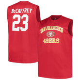 Christian McCaffrey San Francisco 49ers Big & Tall Muscle Tank Top Scarlet - Fanatics