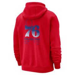 Nike - Philadelphia 76ers Courtside Club Pullover Hoodie - Red
