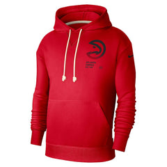 Nike - Atlanta Hawks Courtside Standard Issue Premium Performance Pullover Hoodie - Red