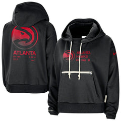 Nike - Atlanta Hawks Women's Courtside Standard Issue Performance Pullover Hoodie - Black