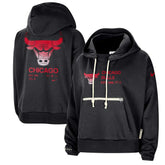 Nike - Chicago Bulls Women's Courtside Standard Issue Performance Pullover Hoodie - Black