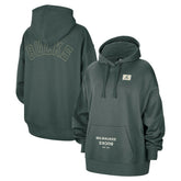 NBA - Milwaukee Bucks Jordan Brand Women's Courtside Statement Edition Oversize Pullover Hoodie - Green
