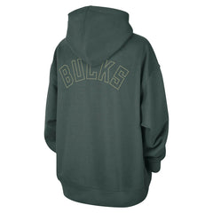 NBA - Milwaukee Bucks Jordan Brand Women's Courtside Statement Edition Oversize Pullover Hoodie - Green