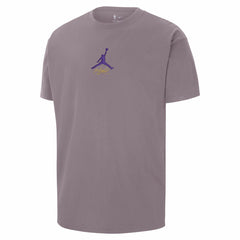 NBA - Los Angeles Lakers Jordan Brand Statement Edition Jumpman Flight Heavyweight T-Shirt - Purple