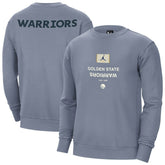 NBA - Golden State Warriors Jordan Brand Courtside Statement Edition Heavyweight Pullover Sweatshirt - Blue
