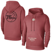 NBA - Philadelphia 76ers Jordan Brand Courtside Statement Edition Pullover Hoodie - Red