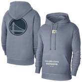 NBA - Golden State Warriors Jordan Brand Courtside Statement Edition Pullover Hoodie - Gray