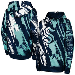 Seattle Kraken Preschool Master Snipe Pullover Hoodie Deep Sea Blue
