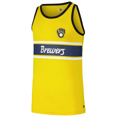 Milwaukee Brewers New Era Jersey Ringer Tank Top discount