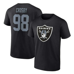 Maxx Crosby Las Vegas Raiders Player Icon Name & Number T-Shirt Black - Fanatics