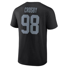 Maxx Crosby Las Vegas Raiders Player Icon Name & Number T-Shirt Black - Fanatics