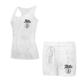 NBA - Brooklyn Nets Concepts Sport Women's Quartz Tank Top & Shorts Set - White