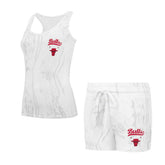 NBA - Chicago Bulls Concepts Sport Women's Quartz Tank Top & Shorts Set - White