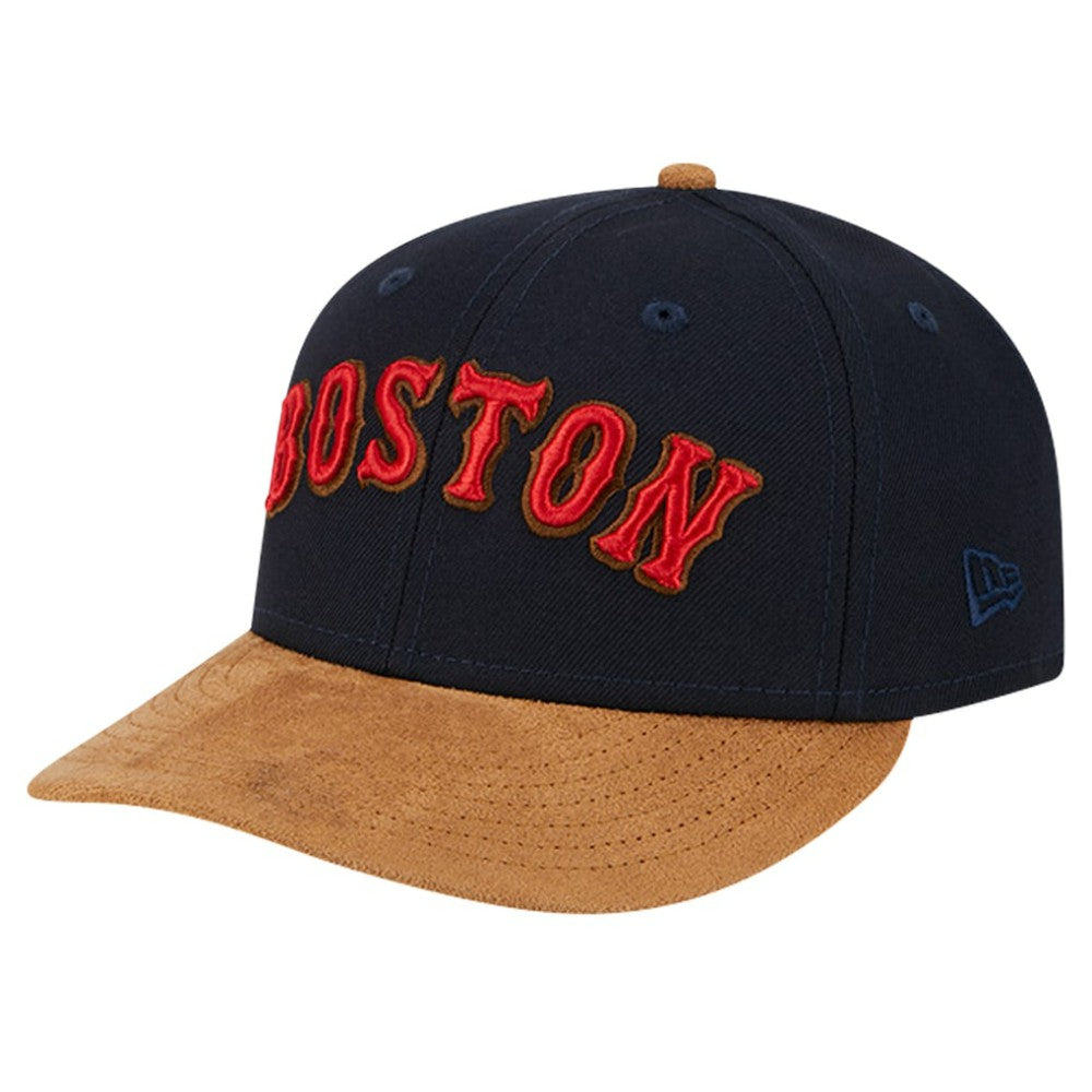 Boston Red Sox New Era Team Suede Visor Low Profile 59FIFTY Fitted Hat Near Me