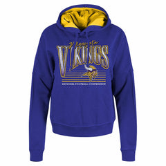 Minnesota Vikings New Era Women's Boxy Pullover Hoodie Purple - NFL