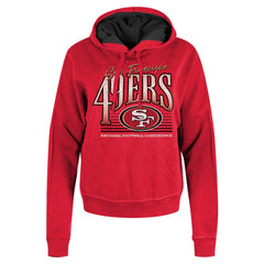 San Francisco 49ers New Era Women's Boxy Pullover Hoodie Scarlet - NFL