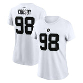 Maxx Crosby Las Vegas Raiders Women's Player Name & Number T-Shirt White - Nike