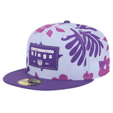 New Era - Sacramento Kings Palm Fronds 2-Tone 59FIFTY Fitted Hat - Purple