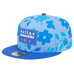 New Era - Dallas Mavericks Palm Fronds 2-Tone 59FIFTY Fitted Hat - Blue