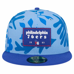New Era - Philadelphia 76ers Palm Fronds 2-Tone 59FIFTY Fitted Hat - Royal