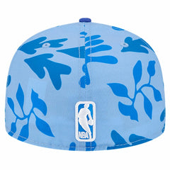 New Era - Philadelphia 76ers Palm Fronds 2-Tone 59FIFTY Fitted Hat - Royal