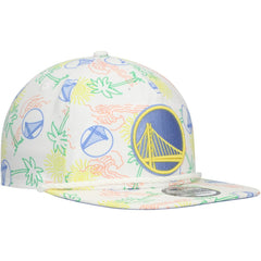 New Era - Golden State Warriors Palm Trees and Waves Golfer Adjustable Hat - White