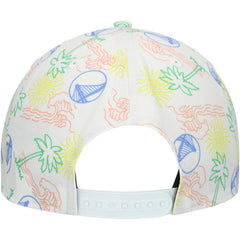 New Era - Golden State Warriors Palm Trees and Waves Golfer Adjustable Hat - White