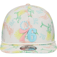 New Era - Philadelphia 76ers Palm Trees and Waves Golfer Adjustable Hat - White