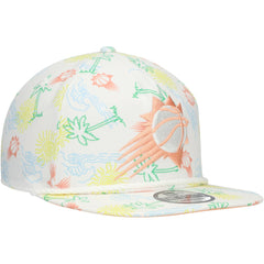 New Era - Phoenix Suns Palm Trees and Waves Golfer Adjustable Hat - White