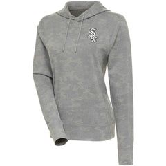 Chicago White Sox Antigua Women's Brushed Metallic Respite Pullover Hoodie On Sale