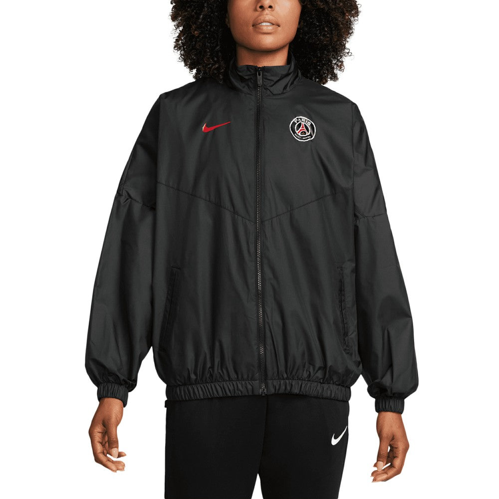 Nike Paris Saint-Germain Women's Essential Windrunner Full-Zip Jacket - Black
