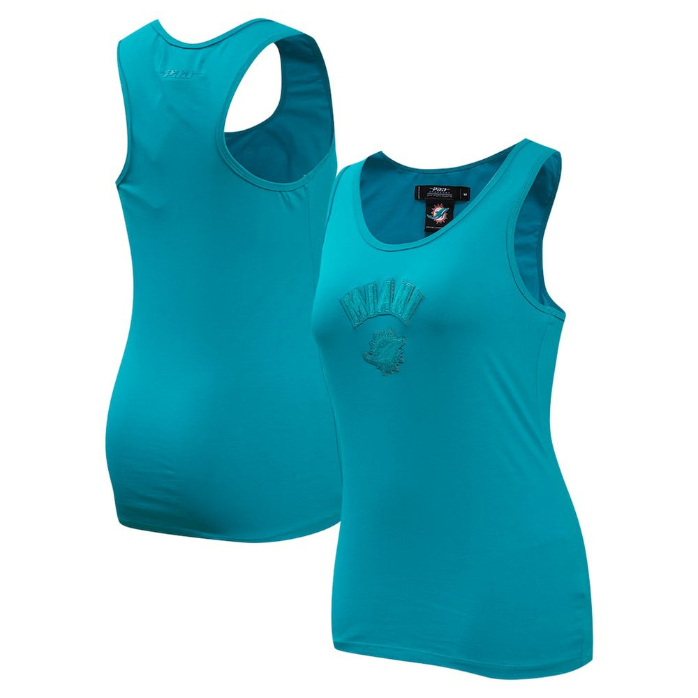 Miami Dolphins Pro Standard Women's Triple Tonal Racerback Tank Top Aqua - NFL