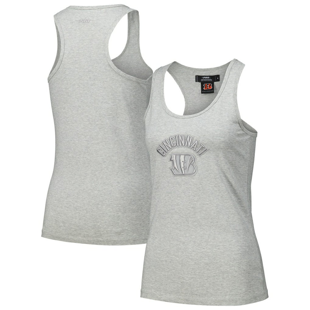 Cincinnati Bengals Pro Standard Women's Triple Tonal Racerback Tank Top Gray - NFL