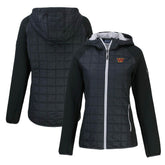 Washington Commanders Cutter & Buck Women's Rainier Primaloft Eco Full-Zip Hybrid Jacket Black - NFL