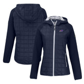 Buffalo Bills Cutter & Buck Women's Rainier Primaloft Eco Full-Zip Hybrid Jacket Navy - NFL