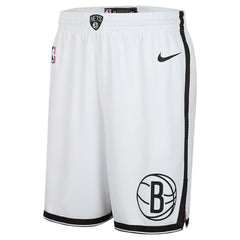 Nike - Brooklyn Nets 2024/25 Association Edition Swingman Shorts - White